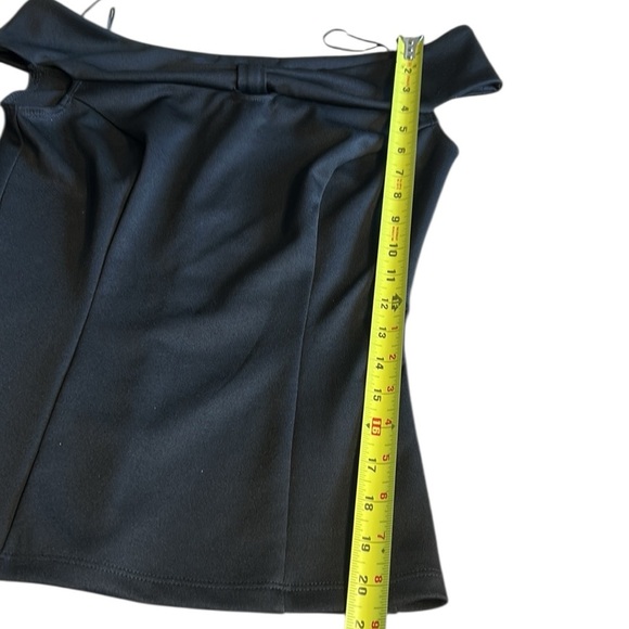 Le Chateau black top, sleeveless,keyhole,boatneck,overlay,office,event.summer,🇨🇦 - Picture 7 of 11